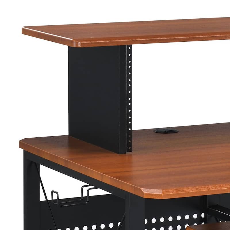 Grandal Music Desk with Earphone Rack and Keyboard Tray