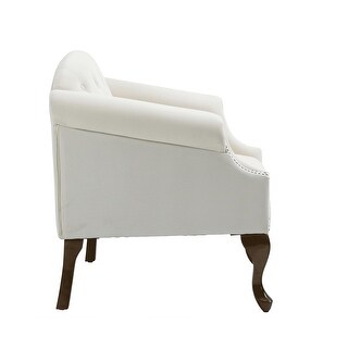 Upholstered Accent Chair with Wood Legs - Bed Bath & Beyond - 36964705