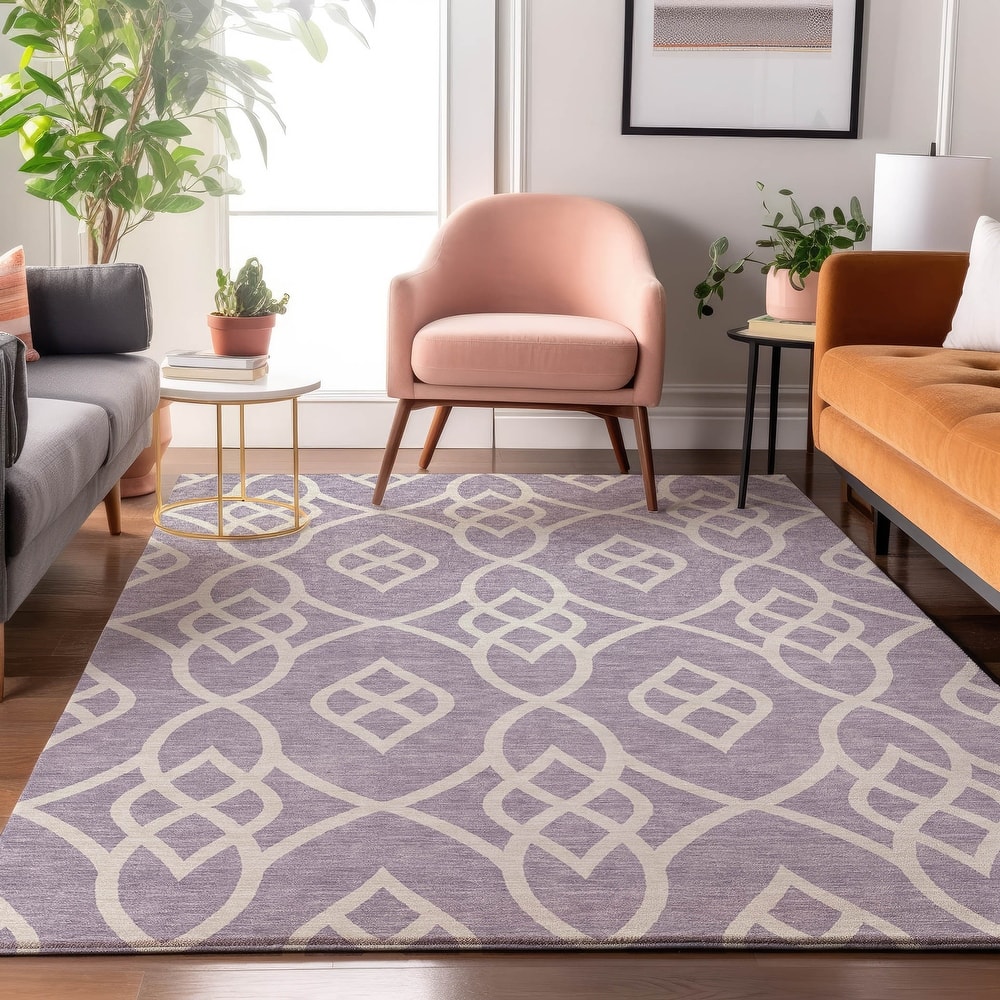 Premium Washable Super Soft Transitional Scroll Mayfield Rug