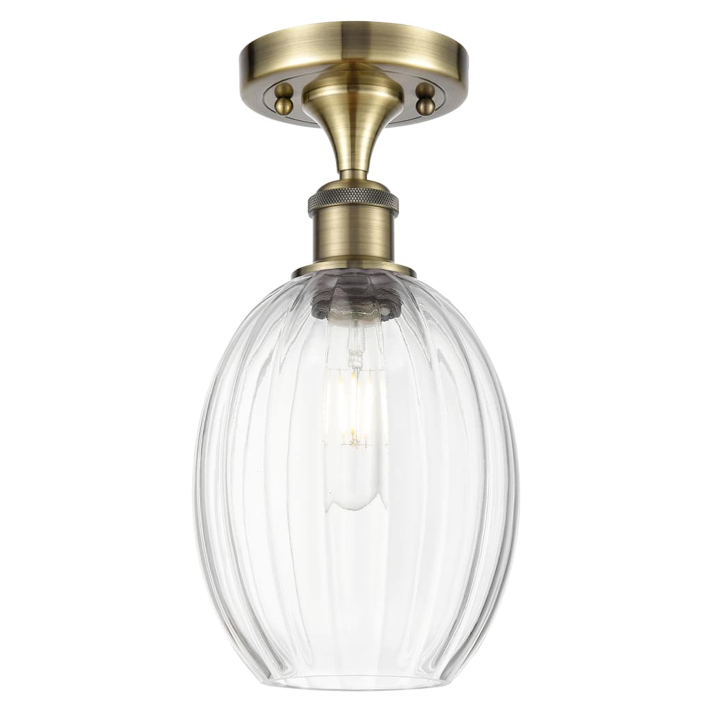 Innovations Lighting Endless Possibilities Ballston - Preston - 1 Light 6" Bulb Shade Semi-Flush Mount