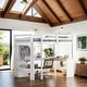 preview thumbnail 1 of 18, Contemporary Design Twin Size Loft Bed with L-shaped Desk, Wardrobe and Storage Shelves, Multi-Functional White