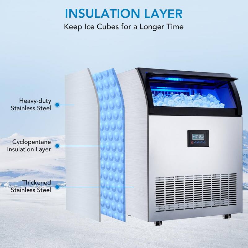 Commercial Ice Maker Machine 100Lbs/24H