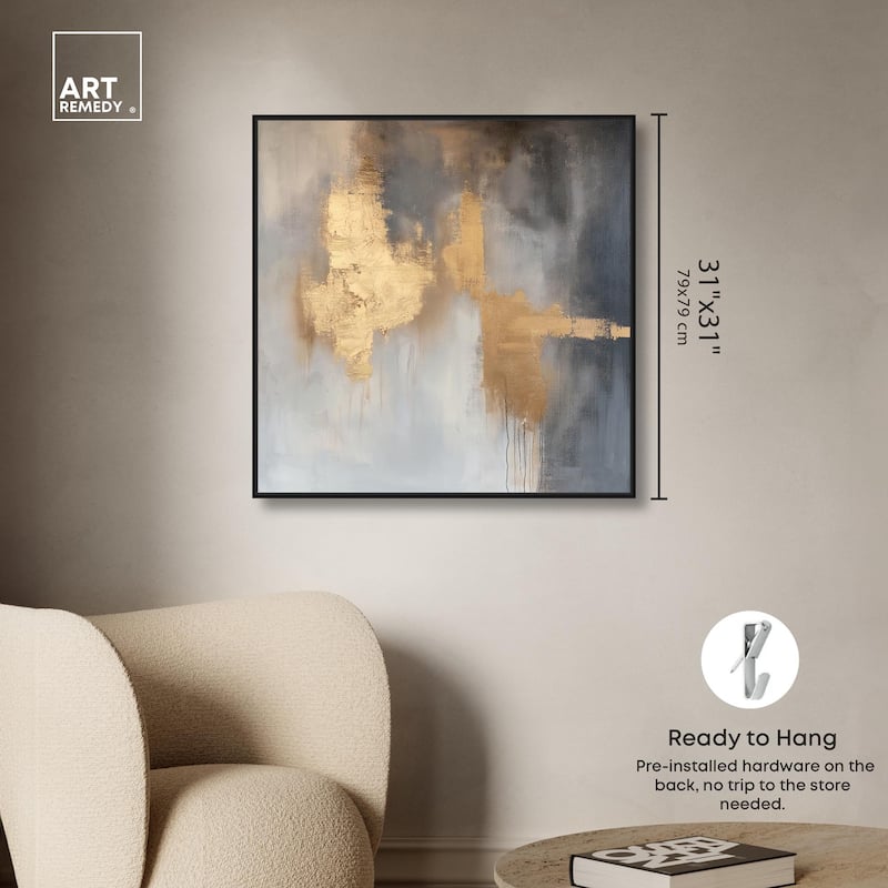 Golden Imprint Canvas by Art Remedy