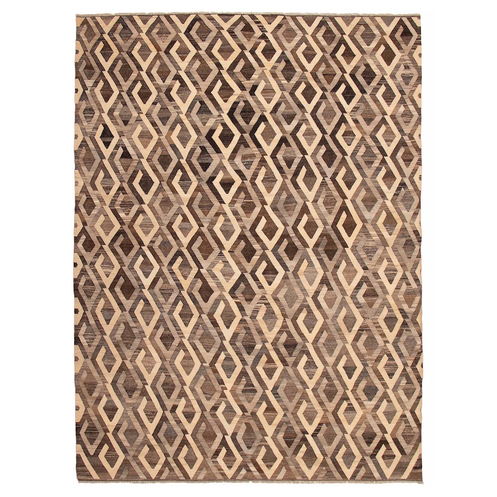 Sivas Brown Kilim 10'6" x 13'8" - 10'6 x 13'8