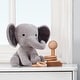 preview thumbnail 6 of 4, Bedtime Originals Choo Choo Gray Plush Elephant Stuffed Animal - Humphrey