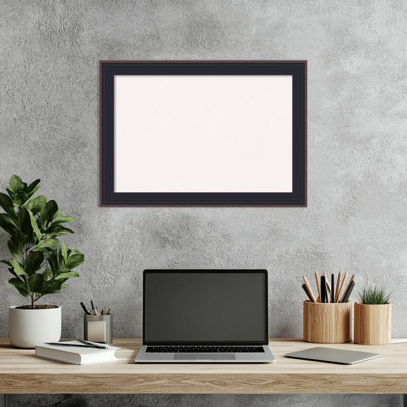 Havana Black Bronze Framed Cork Board - Bulletin Board, Organization Board, Pin Board