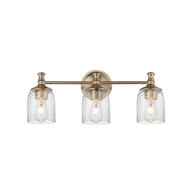 Maxim 21353 Swirl 3 Light 23" Wide Vanity Light - Satin Champagne