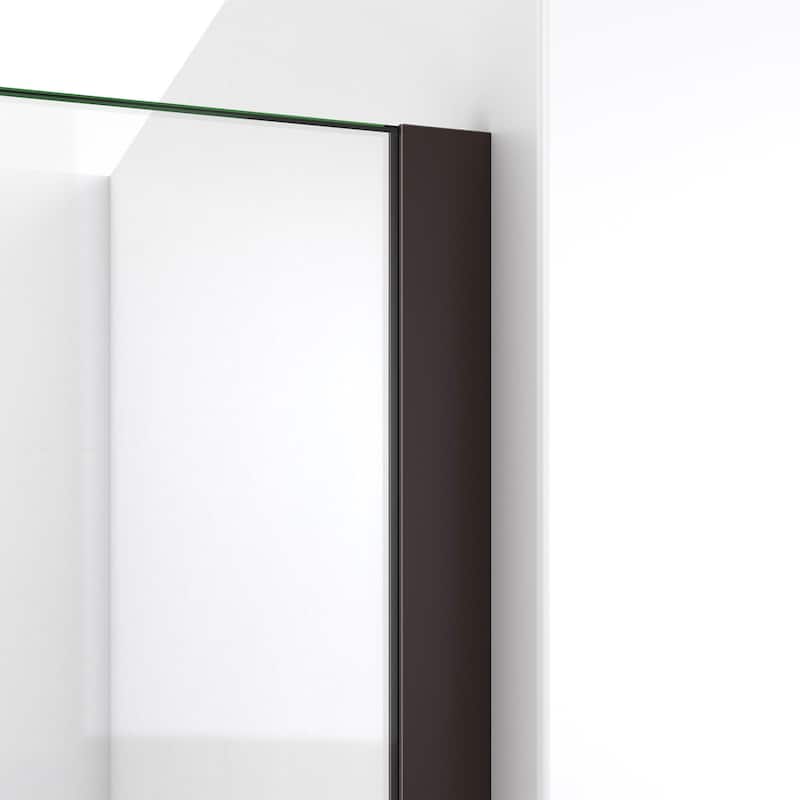 DreamLine Linea 34 in. W x 72 in. H Frameless Shower Screen in Oil Rubbed Bronze