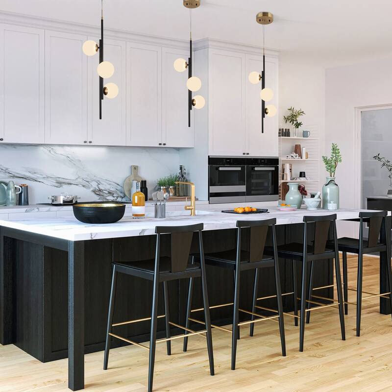 Icey Modern 3-Light Kitchen Island LED Pendant Lights for Dining Room