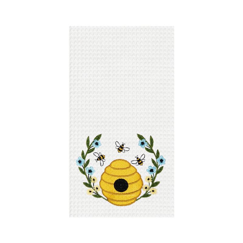 Bee Hive Wreath Kitchen Towel