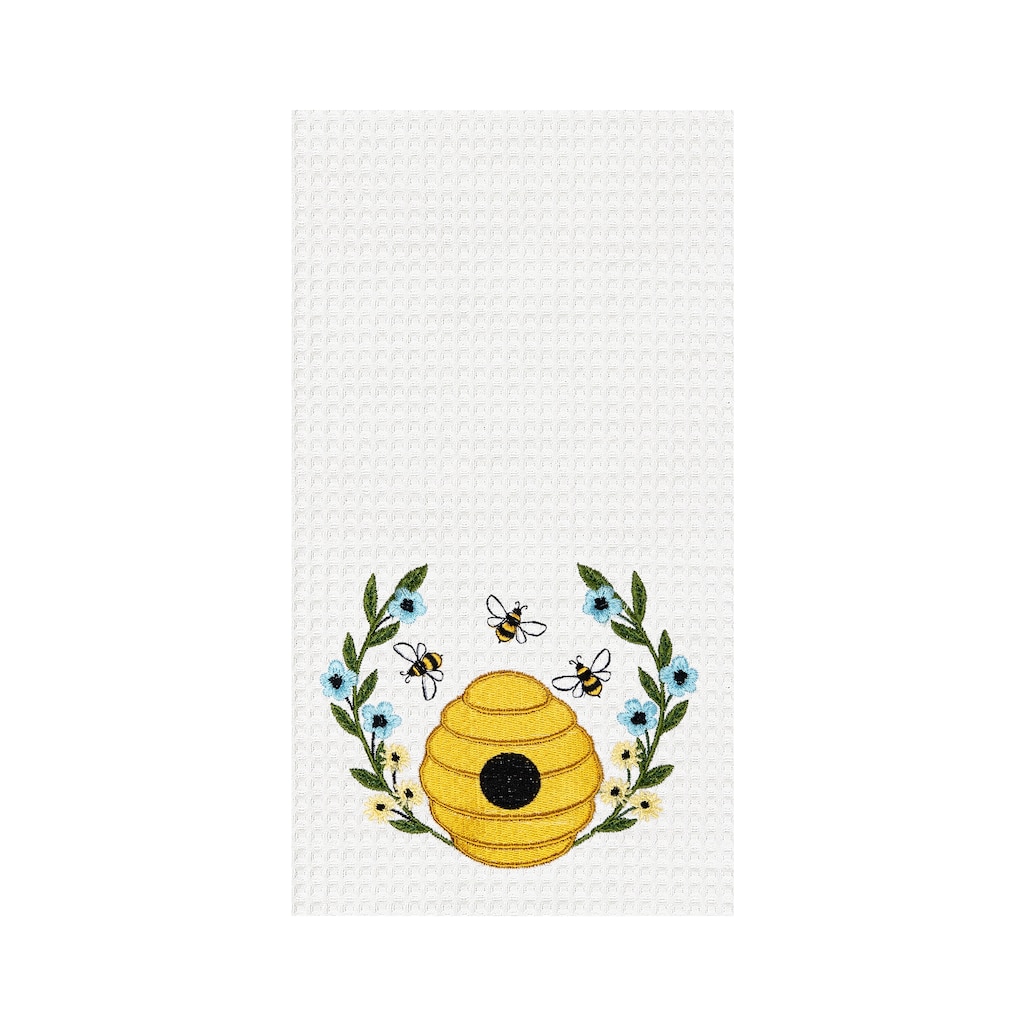 Bee Hive Wreath Kitchen Towel
