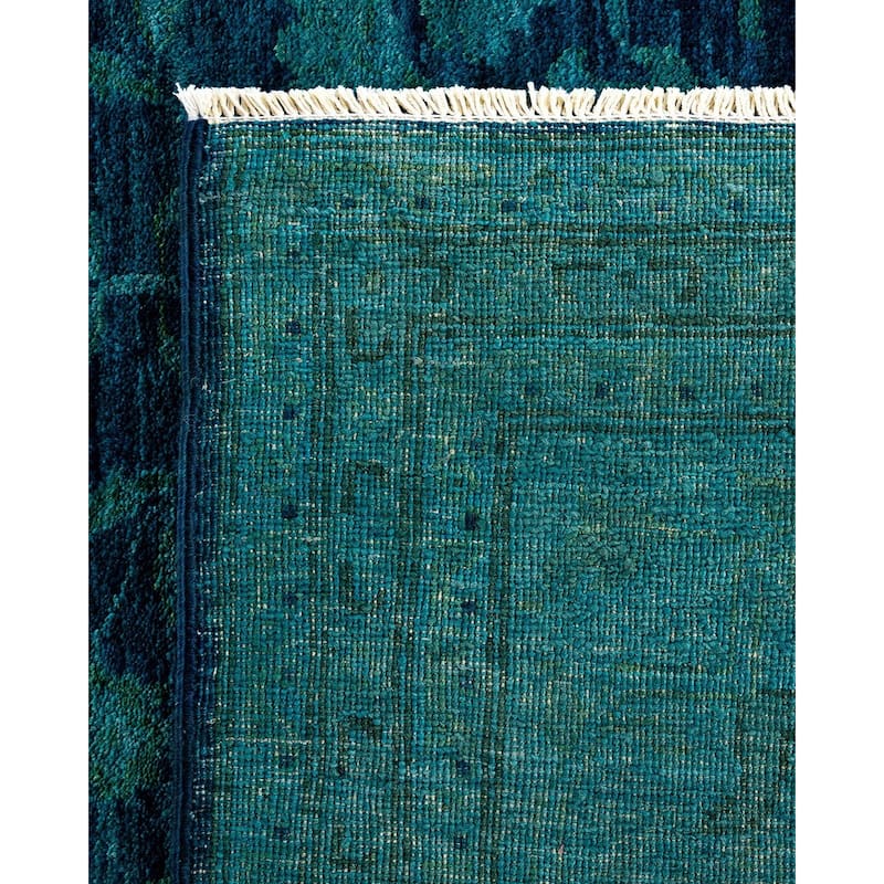 Contemporary Overdyed Wool Hand Knotted Area Rug - 8' 1" x 9' 10"