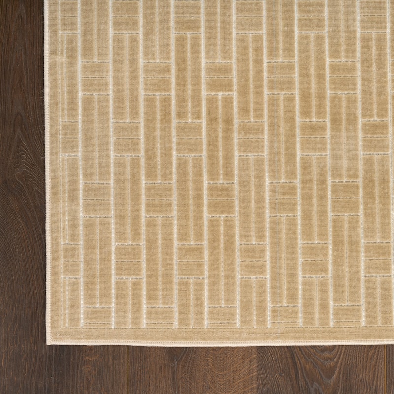 Nourison Washable Charm Indoor only Modern Geometric Area Rug