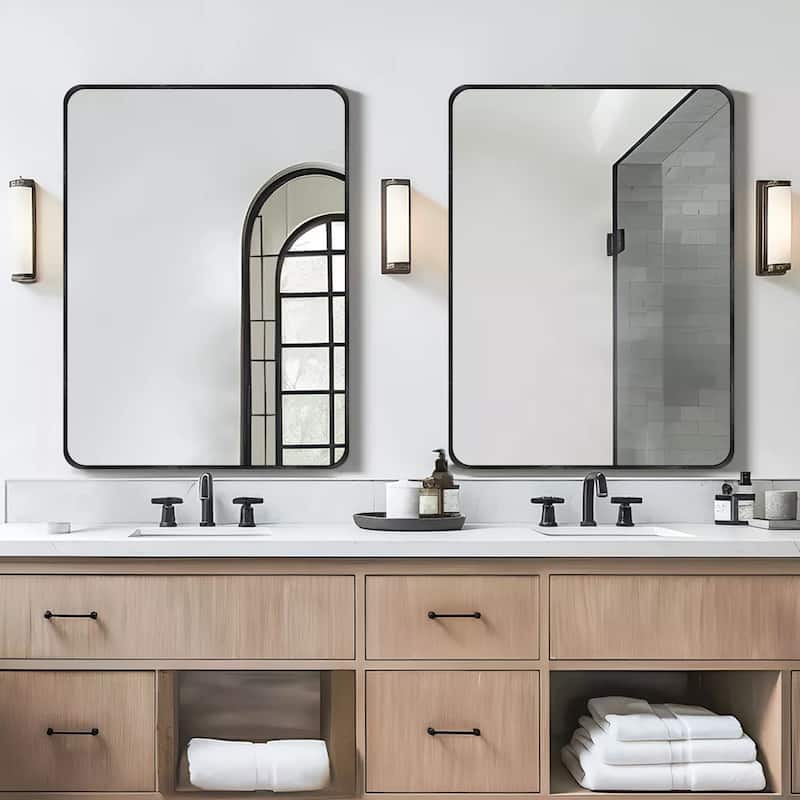 2 Pack Rectangle Vanity Mirror Wall Mirror