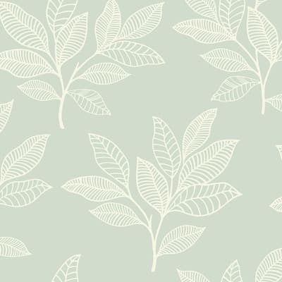 Seabrook Designs Boho Rhapsody Paradise Leaves Unpasted Wallpaper