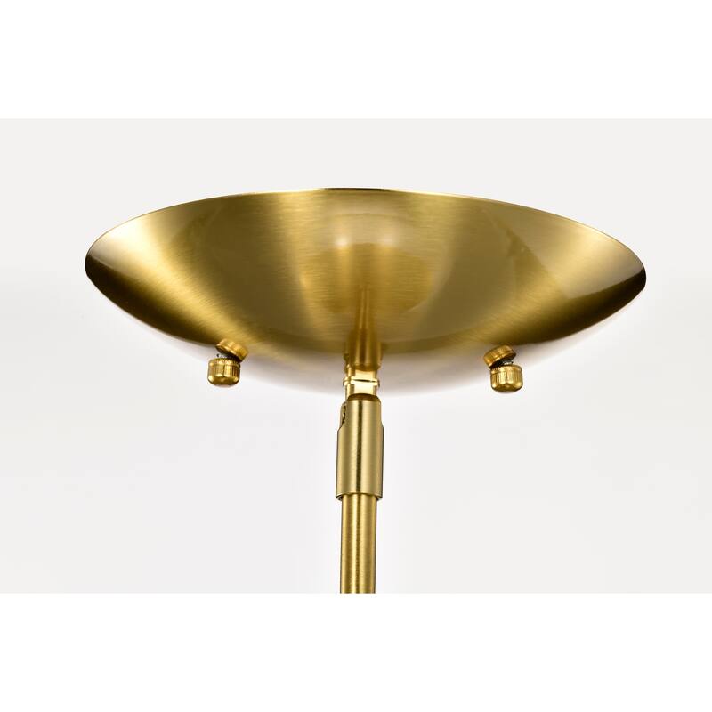 Zylo Semi-Flush Mount Metal Ceiling Lamp with Clear Glass Shade