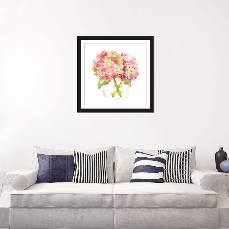 iCanvas "Hydrangea Pink Vase" by Sara Berrenson