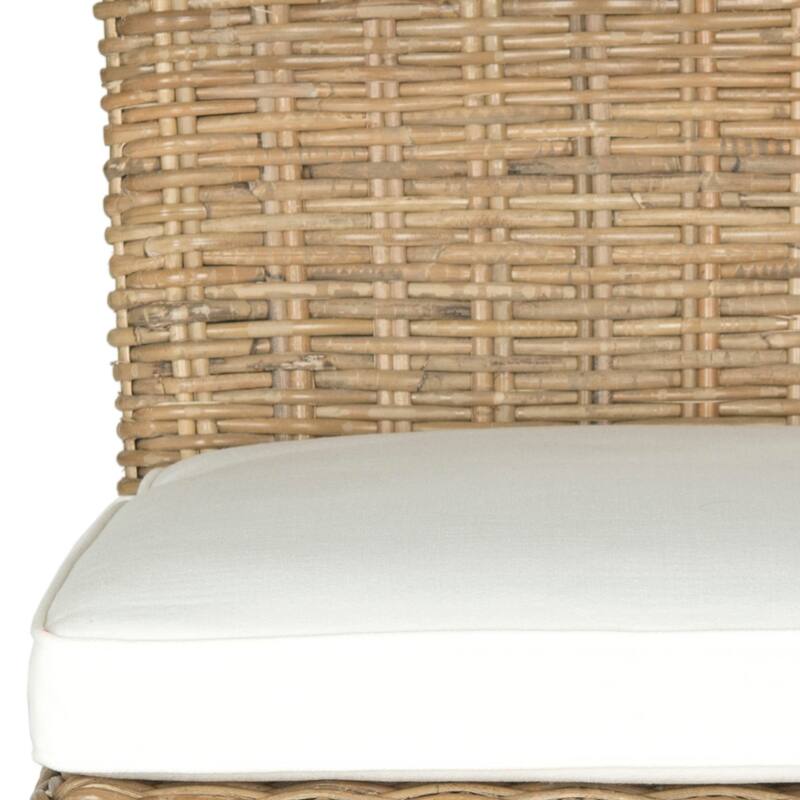 SAFAVIEH Sheila Kubu Soft Rattan Dining Chair (Set of 2) - 20.5" x 26" x 38.6" - 21Wx26Dx39H