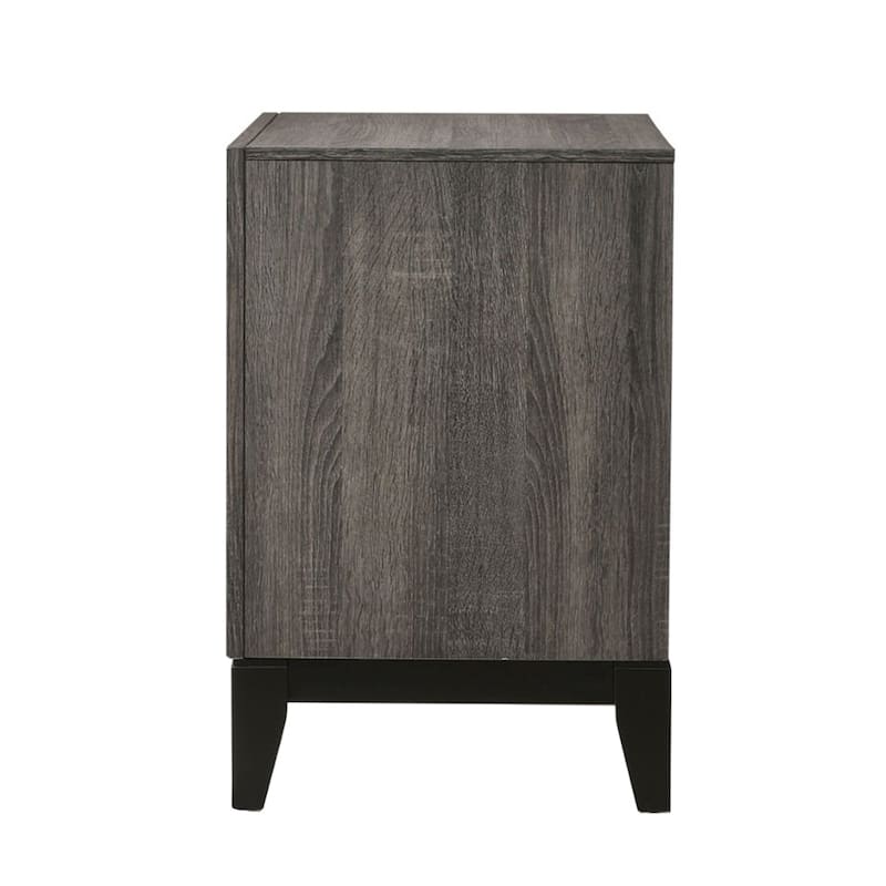 Wooden Nightstand with 2 Drawers