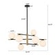 preview thumbnail 23 of 31, Modern 6-Light Dimmable Sputnik Bubble Chandelier for Dining Room