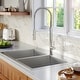 preview thumbnail 4 of 6, Karran 33" Top Mount Double Equal Bowl Stainless Steel Sink Kit