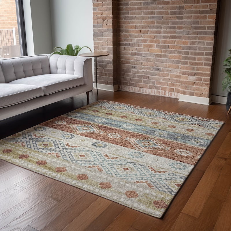 Premium Washable Super Soft Tribal Boho Mayfield Rug