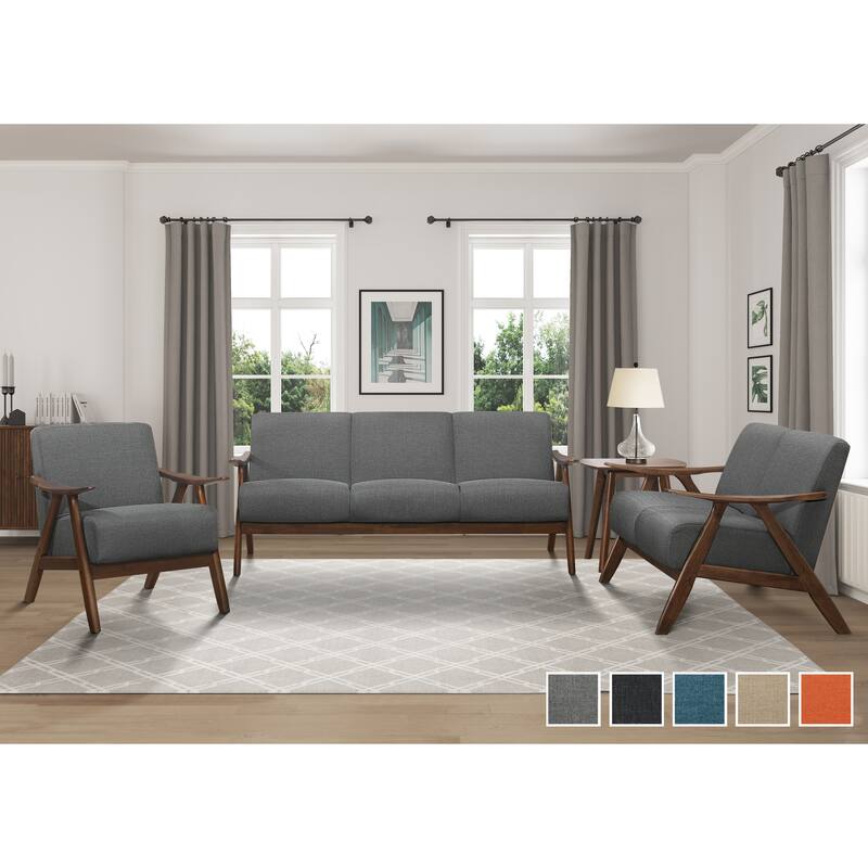 Levine 3-Piece Retro Living Room Sofa Set