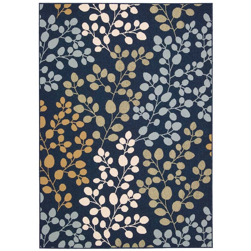 Nourison Caribbean Indoor/Outdoor Modern Floral Area Rug
