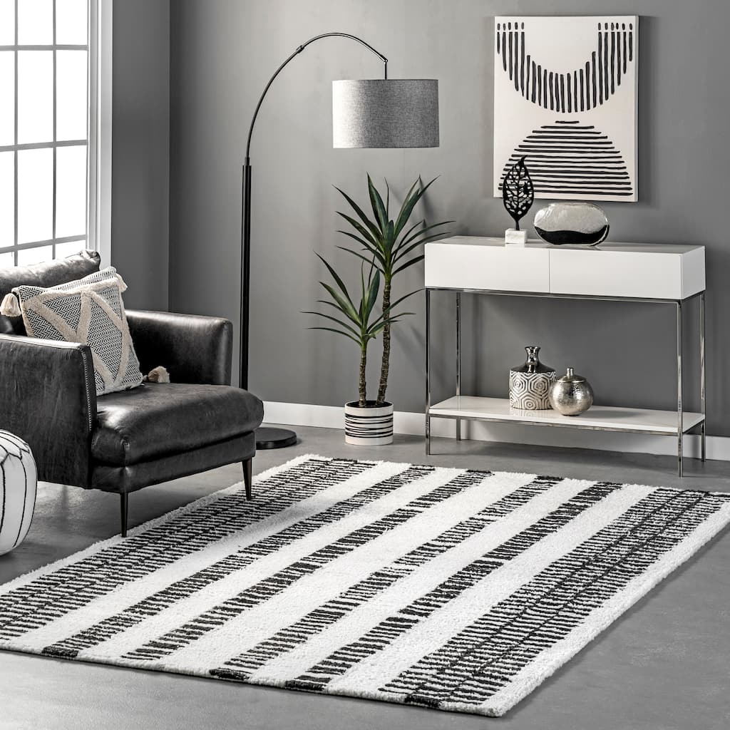 Nuloom Kasha Striped Modern Area Rug