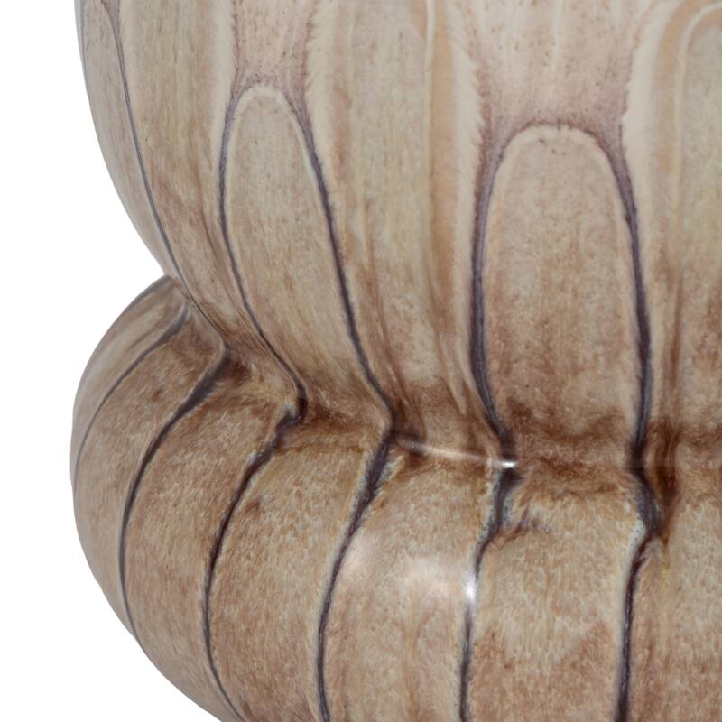 Sagebrook Home Mandara Small Vase - Multi-color, Ceramic, Brown, Novelty, Elegant Design for Modern Living