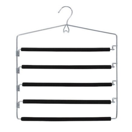 Closet Spice Chrome 5 Tier Pant Hanger - Set of 2