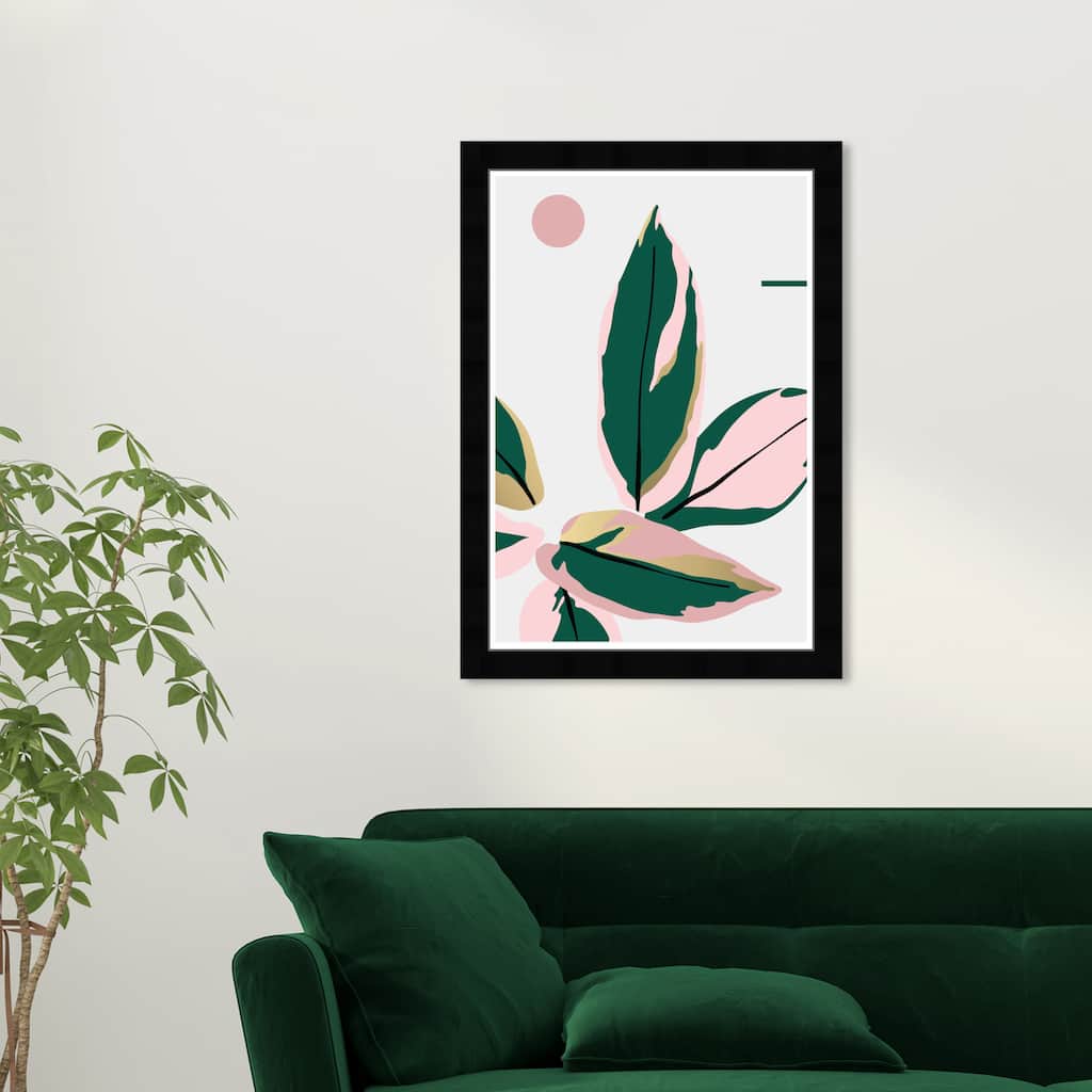 Wynwood Studio Prints Floral and Botanical Tropik Pink and Tropical Wall Art Canvas Print