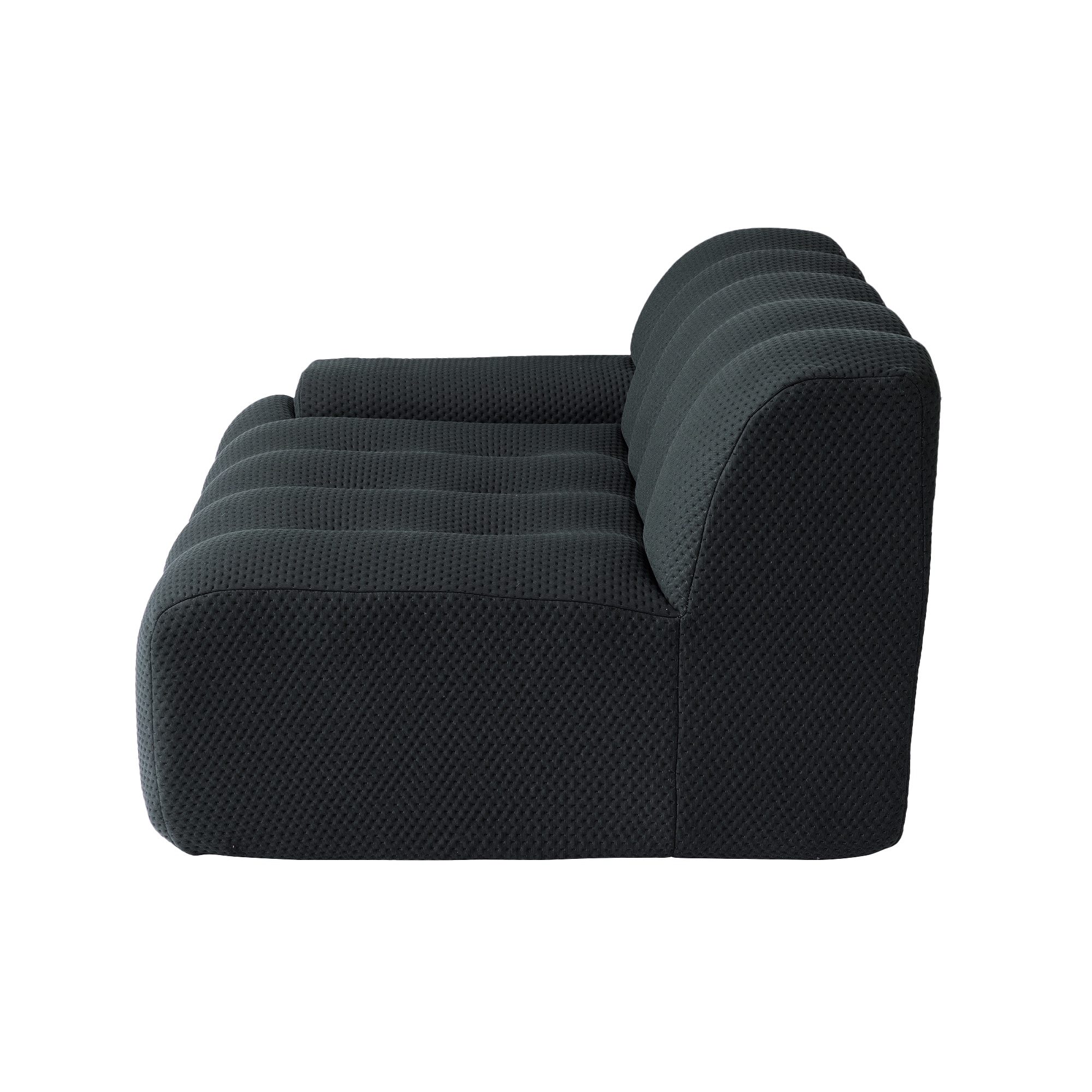 102.4" Cloud Sofa Couch,3-seater Upholstered 3D Textile Material Sectional Sofa For Living Room, Apartment