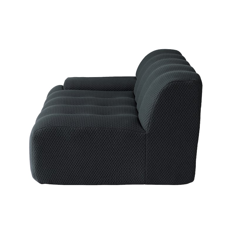 102.4" Cloud Sofa Couch，3-seater Upholstered 3D Textile Material Sectional Sofa For Living Room, Apartment