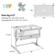 preview thumbnail 10 of 8, Gymax Portable Baby Bed Side Crib Height Adjustable W/ Music Box & - See Details