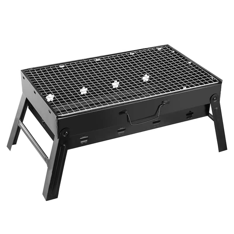 Portable BBQ Grill Foldable Charcoal Grill Lightweight Smoker Grill