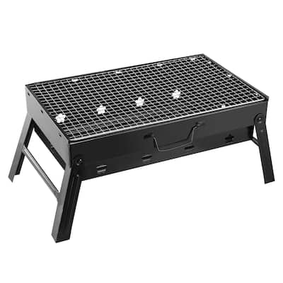 Portable BBQ Grill Foldable Charcoal Grill Lightweight Smoker Grill