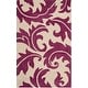 preview thumbnail 25 of 43, SAFAVIEH Handmade Soho Gabina N.Z. Wool Rug 5' x 8' - Purple/Beige - Rectangle