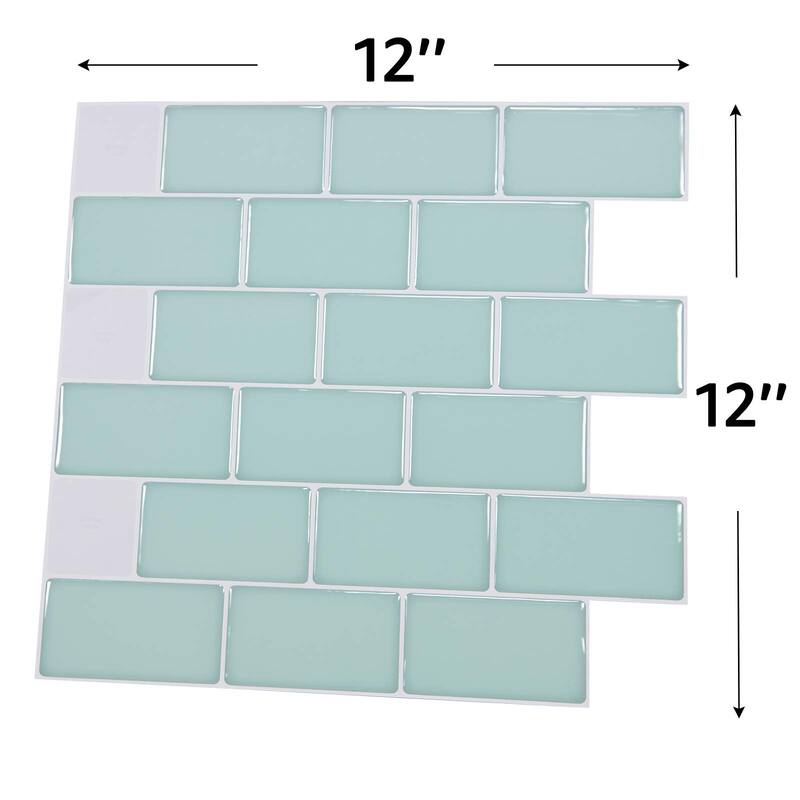 10-Sheet Peel and Stick Tile Backsplash tile for Kitchen Backsplash