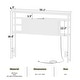 preview thumbnail 60 of 82, Headboards with Storage Shelves, Head Board with Power Outlet and LED Light for Bed Frame