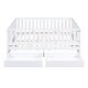 preview thumbnail 14 of 19, Full Size Daybed with Fence Guardrails and 2 Drawers