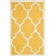 preview thumbnail 53 of 131, SAFAVIEH Handmade Cambridge Maybell Moroccan Trellis Wool Rug 2' x 3' - Gold/Ivory