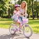 preview thumbnail 2 of 8, Gymax 16'' Kids Bike w/Training Wheels Hand Coaster Brakes Adjustable - Purple