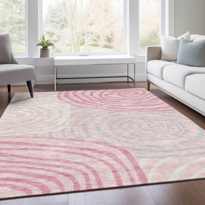 Machine Washable Indoor/ Outdoor Chantille Contemporary Dimensions Rug
