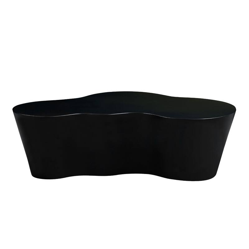 GDF Studio - Mid-Century Fiberglass 50" Unique-Shape Coffee Table (No Assembly)