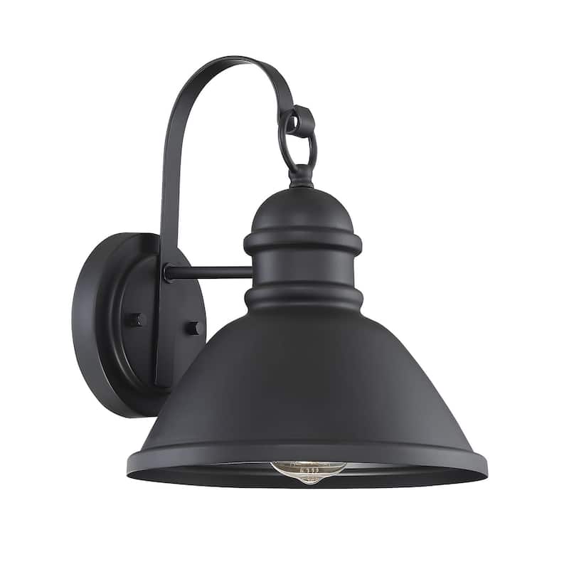 Meridian M50016 Single Light 12" Tall Outdoor Wall Sconce - Matte Black