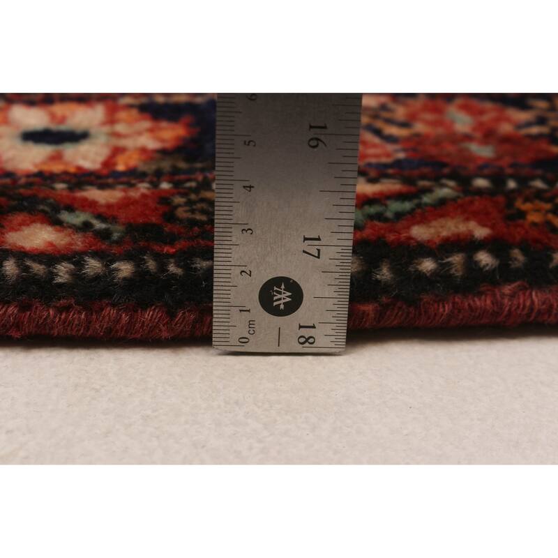 Anadol Black, Red Rug 4'2" x 8'3" - 4'2 x 8'3