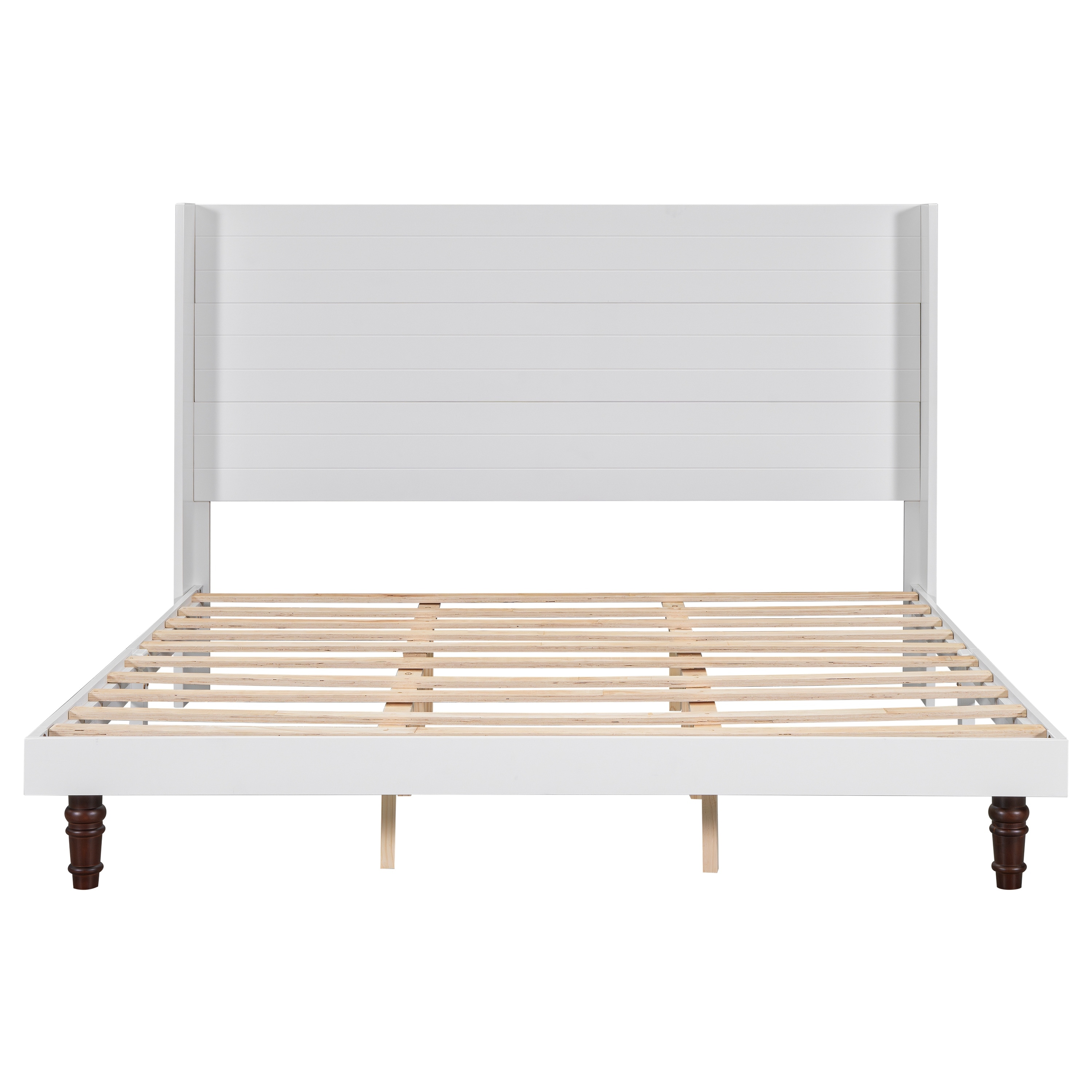 Stylish High Headboard Bed, King Size