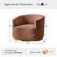 preview thumbnail 62 of 67, HULALA HOME Gema Modern Swivel Chenille Ergonomic Barrel Accent Chair with Solid Wood Legs Set of 2
