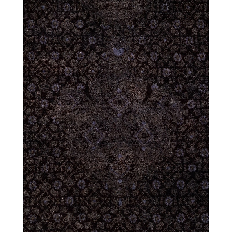 Fine Vibrance One-of-a-Kind Hand-Knotted Area Rug - Brown, 9' 0" x 13' 4" - 9' 0" x 13' 4"